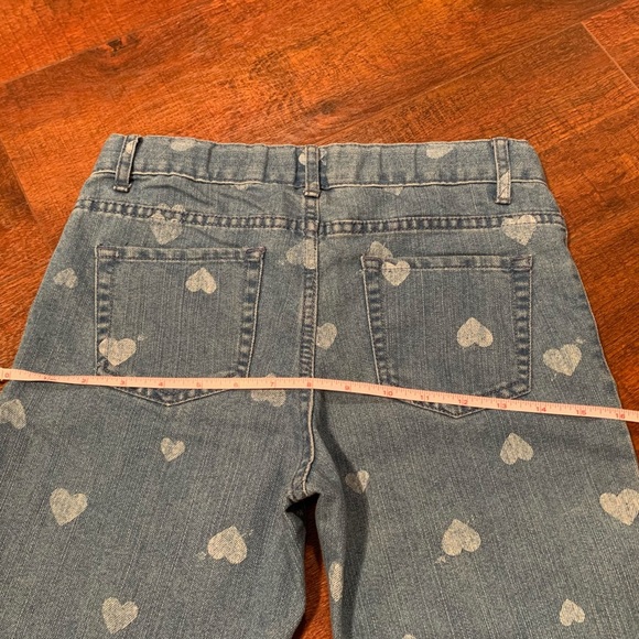 Heart Pattern Denim Jeans 💙🦋 - Picture 3 of 4